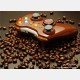 Wireless controller Game Pad shell for Xbox 360 with LEDs (Coffee Brown)