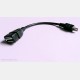 USB extension converter cable USB 2.0 Mini B to USB A female (M-F) 10 cm